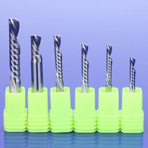 밀링커터 컷터 절삭공구 10pcs 31754568mm AAA 왼쪽 나선형 밀링 커터 다운 컷 원 플루트 라우터 비트 CNC 엔드 밀 카바이드, 10Pcs 3.175x2.0x12