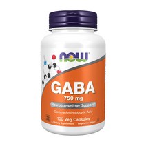 나우푸드 가바 750MG 100 베지캡슐, 100캡슐, 1개