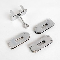 가방잠금 버클 락장식 뜨개질, 1개, 16 벨트 여밈잠금 실버
