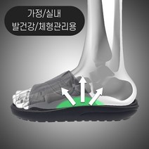 데이스텝 홈피스 푹신한 족저근막염 슬리퍼 평발 발바닥통증 지간신경종 치료 기능성 슬리퍼