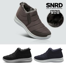 페이퍼플레인 남녀공용 패딩 슬립온 운동화 부츠 방한화 털 겨울 신발 SN573