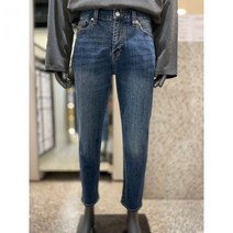 플랙진PLAC 남성 다크인디고 슬림핏 노이커츠 청바지 PJTH5NKK515