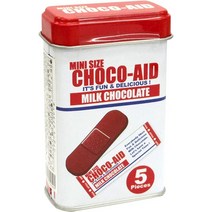 CHOCO-AID 초코에이드 초콜릿 화이트 틴 박스, 단일상품개