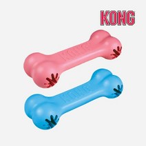 콩 KONG 퍼피 구디본 간식 먹이 이갈이 새끼 강아지 뼈다귀 장난감 콩토이 블루 핑크