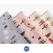 코스모 키즈랜드 04 포플린원단 핑크 1/2YD 퀼트원단 천, 키즈랜드04포플린원단-핑크 1/2YD