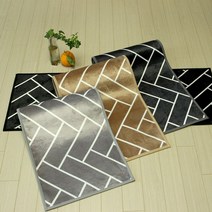 나nanr_(리앤데코)헤링본 주방매트 45x110cm 용발 매트 워싱 욕실 화장실♥pures, ♥pures블랙