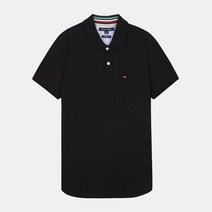 타미힐피거 남성용 반소매 PK 카라티셔츠 78J3913 001 블랙