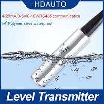 압력전송기 압력센서 31-40m 4-20ma 수위 수위 잠수정 수위 수위 측정기 스로인 타입 컨트롤러, 38m 케이블 4-20ma