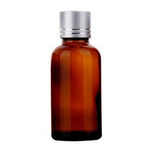 [유리용기] 갈색병 금속 스킨캡 5ml 10ml 20ml 30ml 50ml 100ml, 실버 30ml