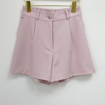 포디룩 (4color) 루루 핀턱 뒷밴딩 반바지 슬랙스