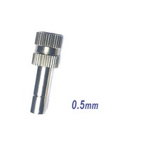 농약노즐 미스트 고압분사 안개 스프레이 압축분무기10 개몫 퀵 푸시 6mm 니켈 정원, 0.5mm