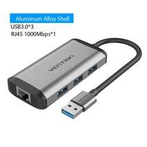 Vention-USB 이더넷 어댑터 USB 3.0 RJ45 Lan USB 허브 스위치 샤오미 박스 노트북 3/S 셋톱 Usb 이더넷 네트워크 카드, USB 3.0-1000Mbps
