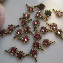 네일큐빅세트 자개 곰돌이 명품 로고 파츠 아트에 대 한 10pcs 3d 입술 패션 붉은 입술 합금 반짝이 모조 다이아몬드 도구 합금 과 3d 아트 장식, 블랙 그레이