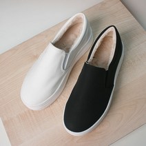 RAD 겨울 여성 플랫폼 털 슬립온 퍼 단화 운동화