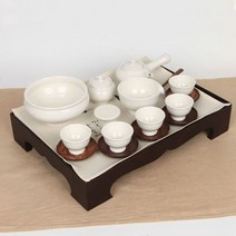 화이트미니 5인찻상 교육용 종합다기세트(유아용세트), 본상품선택, 선택상품_