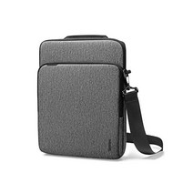 tomtoc 360 보호용 노트북 숄더백 16인치 신형 MacBook Pro M2/M1 Pro/Max A2780 A2485 A2141 2023-2019 손잡이가 있는 방수 잘 정, Gray, 16-inch New MacBook Pro