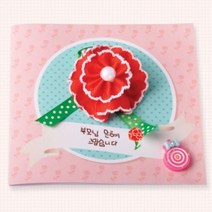 [아트랄라]코사지카네이션카드만들기(5개)어버이날가정의달, 단품