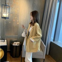 승무원면접복 여자면접복장 아나운서자켓 정장 봄가을 정장 넉넉한 캐주얼 코트 재킷 용