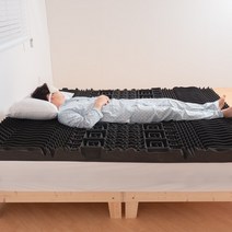 허리에좋은 수면매트 무중력 말랑 매트리스 멀티 싱글 슈퍼 퀸 사이즈 허리디스크 원룸 토퍼, 침대토퍼형 7cm 싱글