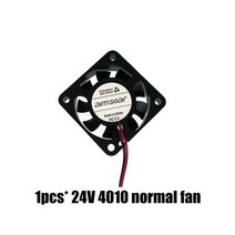 3D 프린터 부품 4010 팬 12v 24v ender 3 팬 40mm 팬 2 핀 오일 팬 듀얼 볼 베어링 쿨러 냉각 팬 3d 프린터, 01 24V normal fan, 01 24V normal fan