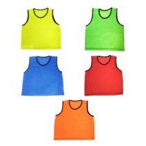 팀조끼 유아유소년성인용 단체마킹 가능 축구농구, M 오렌지 주니어용