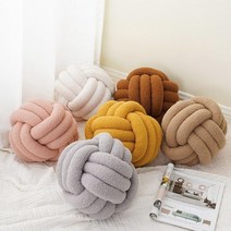 수입 핸드메이드 독서 모찌 공 쿠션 침대틈새쿠션 미용실 꽈배기 쿠션, 20cm, 심황 양고기