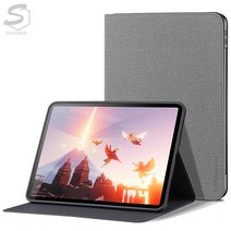 아이패드미니1 2 3세대 7.9인치 A1432 A1455 A1490 A1599 A1600 모던 심플 TPU 패브릭 태블릿 케이스, stc047 브라운