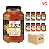 꽃샘 꿀생강차 1kg x8 (1박스) 액상차 과일청, 8개