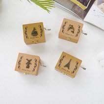[천삼백케이] [베가] 앤틱 수동 오르골 (4type), 돌고래