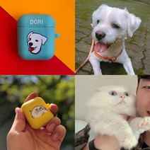 에어팟 케이스 주문제작 1:1 맞춤 제작 강아지 고양이 반려견 반려묘 프로 버즈 라이브, 채색추가(추천!)