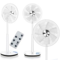 BLDC 무소음 선풍기 무풍 조용한 시원한 리모컨 아기 선풍기 거실용 가정용 DC선풍기, 04.14SFDC[화이트]