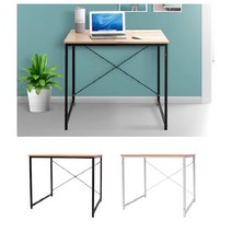 오피스텔 싱글족 심플 조립 미니 책상 80 인테리어책상 간편조립 슬림책상, 화이트