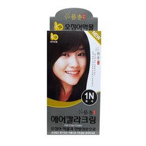 [경기점] 예향 헤어 칼라크림 오징어먹물 1N 흑색 염색약