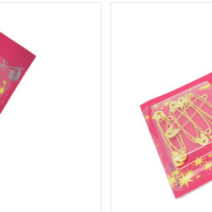 옷핀 패션옷핀 클립 실핀 똑딱핀 텍핀 항아리핀 금 3세트