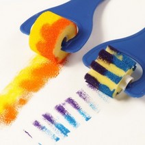 아이랑미술놀이 롤러도장 4종 스펀지 손잡이스탬프 물감놀이