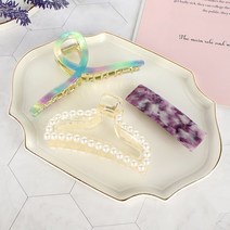 다이뽀 디그너티 진주 메탈 헤어집게핀 3종 SET
