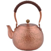 Zhijing 구리 냄비 레코딩 주전자 삶은 차 세트 찻 주전자(Pink), 1000ml, 분홍색
