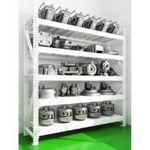 철제 선반 진열대 창고 철재랙 전시대 마트 중량랙 물류 산업용, 150x60x200 나비 구멍 단층 230kg, N. 블루 서브 프레임  5 레이어