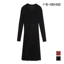 [미센스] 브이넥 카라 니트원피스_MB09KOMD03A