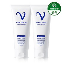 [브이헤어엑스퍼트] [유한양행] 더마 헤어팩 200ml 2개, 상세 설명 참조