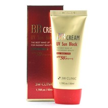 W클리닉 UV 썬 블록 물광 재생 비비 bb 크림 50ml