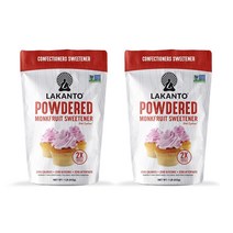 Lakanto Powdered Monkfruit Sweetener with Substitute 라칸토 파우더 몽크푸르트 써브스티튜 스위트너 1lb(453g) 2팩, 1개, 453g