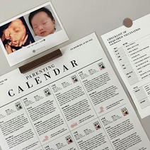 우가차차486 초보엄마아빠 아기 성장 발달표 육아캘린더 1탄(~12개월), 1개