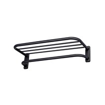 블랙 이단 수건선반 욕실 수건걸이 2단선반