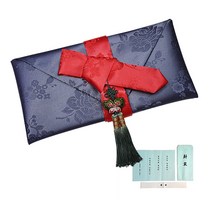 지극정성 단아한 나비노리개 현금예단봉투, 그레이 봉채(신랑님이 신부 댁으로)