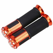 오토바이열선 그립 핸들열선 USB 스쿠터 핸드 고무 페달 바이커 바 수정 된 스로틀 턴 정착, 02 주황색