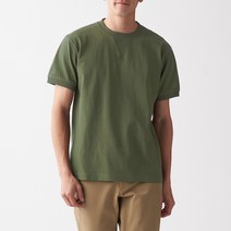 무인양품 MUJI 남성 태번수 저지 가젯 반소매 티셔츠 ABA06A0S