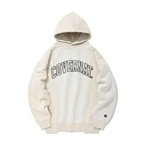 커버낫 후드티 판넬 아치 로고 후디 올리브 그레이 CO2103HD11GR, M, M