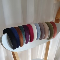 1+1 벨벳 헤어밴드 와이드 머리띠