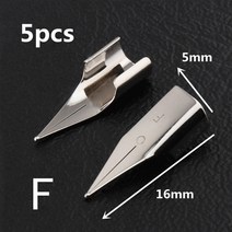 Jinhao 블랙 실버 색상 비즈니스 사무실 EF / F 펜촉 만년필 학생 학교 문구 용품 캘리그라피 잉크 펜, [08] 5pcs Nib  F